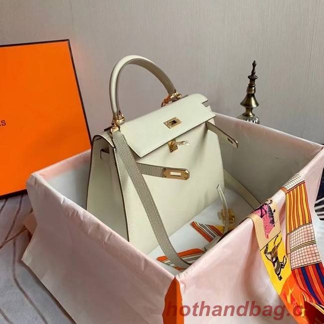 Hermes Original Epsom Leather KEL2578 white