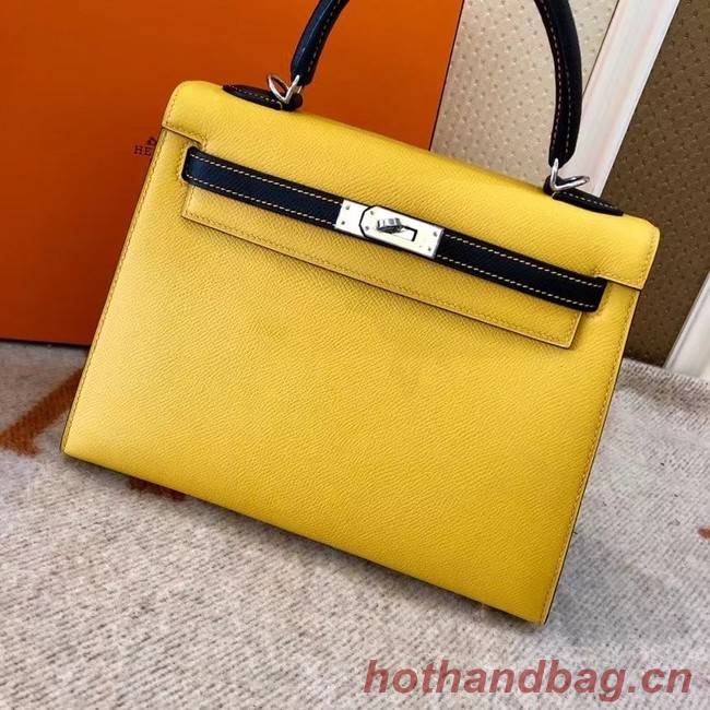 Hermes Original Epsom Leather KEL2578 yellow&black