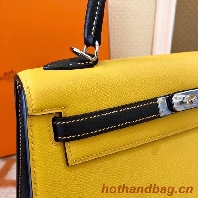 Hermes Original Epsom Leather KEL2578 yellow&black