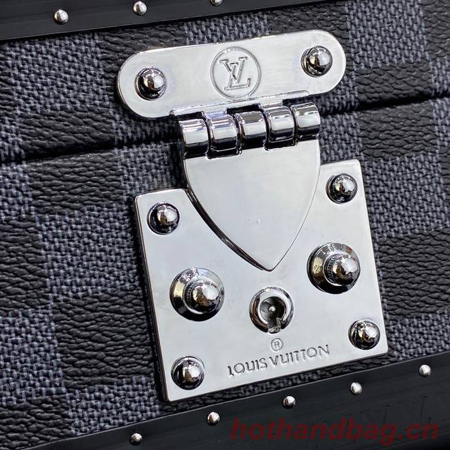 Louis Vuitton Damier Graphite canvas 8 WATCH CASE M47641 blue