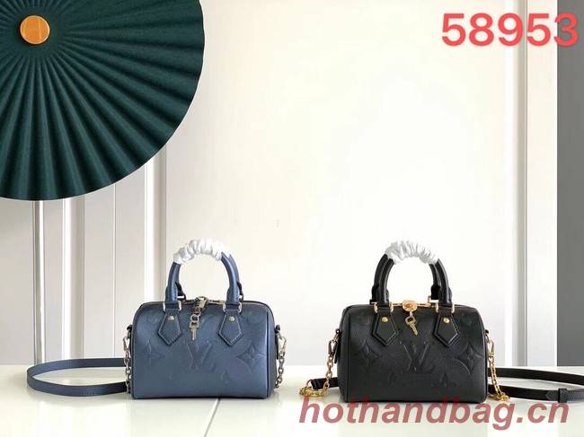 Louis Vuitton Monogram Empreinte SPEEDY BANDOULIERE 20 M58953 black