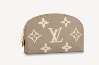 Louis Vuitton POCHETTE COSMETIQUE PM M59086 Dove Gray&Cream