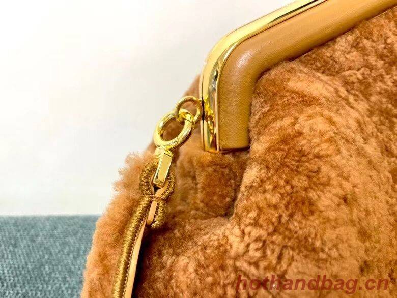 FENDI FIRST MEDIUM sheepskin bag 8BP127AH Caramel