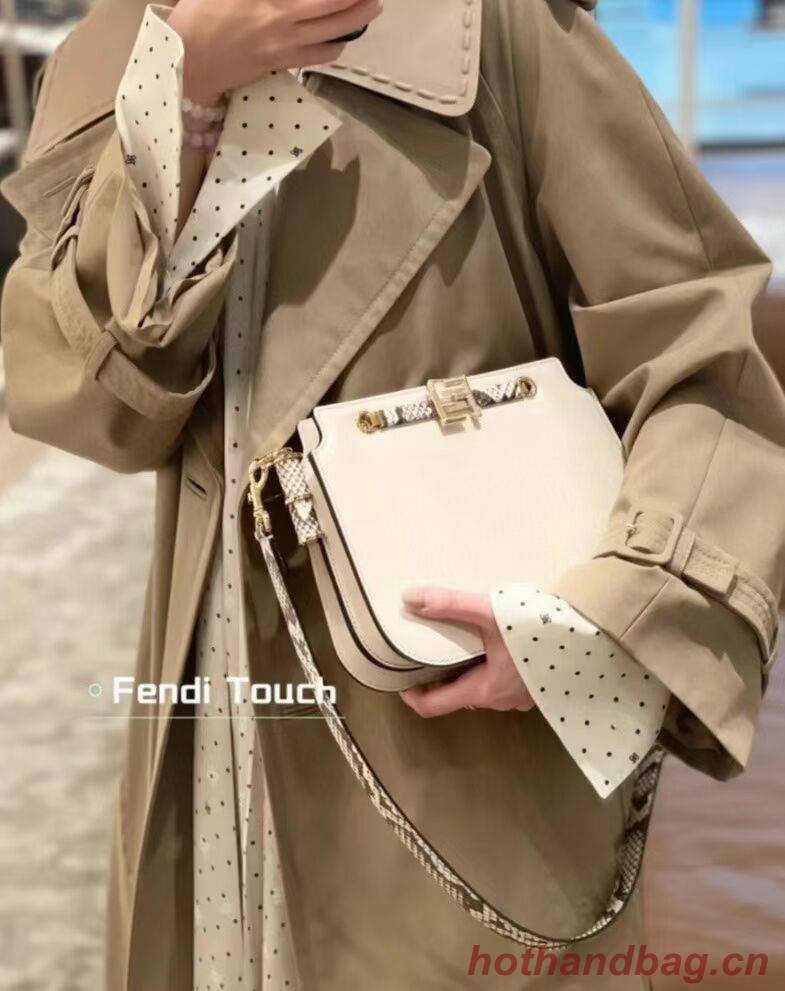 FENDI TOUCH leather bag 8BT349AH white