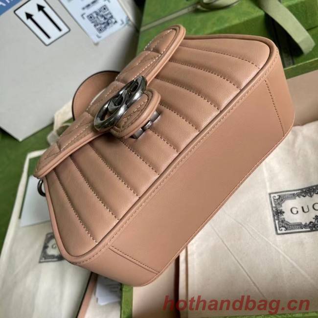 Gucci GG Marmont mini top handle bag 583571 Rose beige