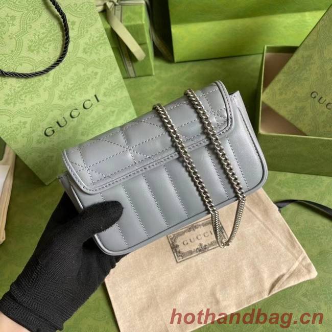 Gucci GG Marmont super mini bag 476433 Grey