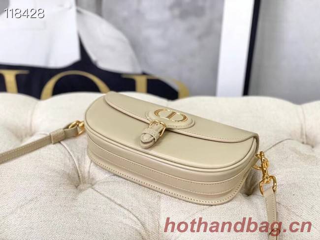 MEDIUM DIOR BOBBY BAG Warm Taupe Box Calfskin M9327 Beige