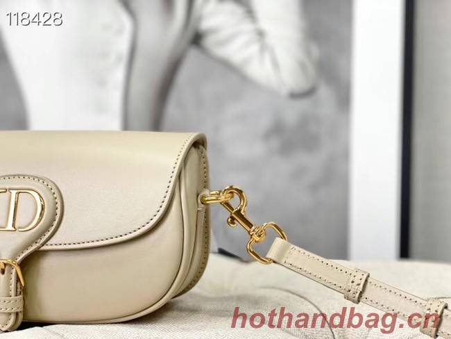 MEDIUM DIOR BOBBY BAG Warm Taupe Box Calfskin M9327 Beige