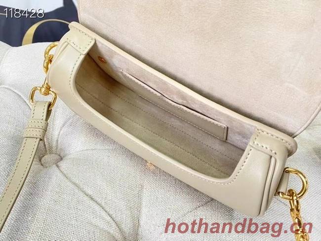 MEDIUM DIOR BOBBY BAG Warm Taupe Box Calfskin M9327 Beige