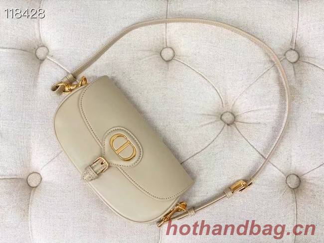 MEDIUM DIOR BOBBY BAG Warm Taupe Box Calfskin M9327 Beige