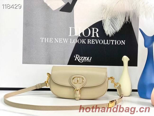 MEDIUM DIOR BOBBY BAG Warm Taupe Box Calfskin M9327 Beige