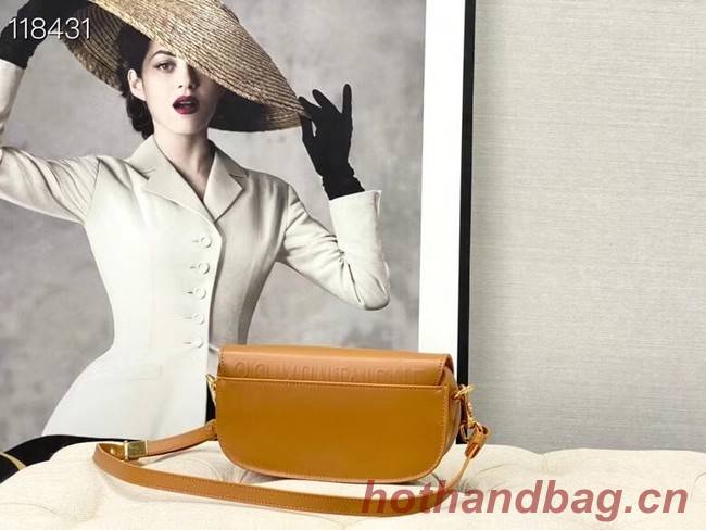 MEDIUM DIOR BOBBY BAG Warm Taupe Box Calfskin M9327 Camel