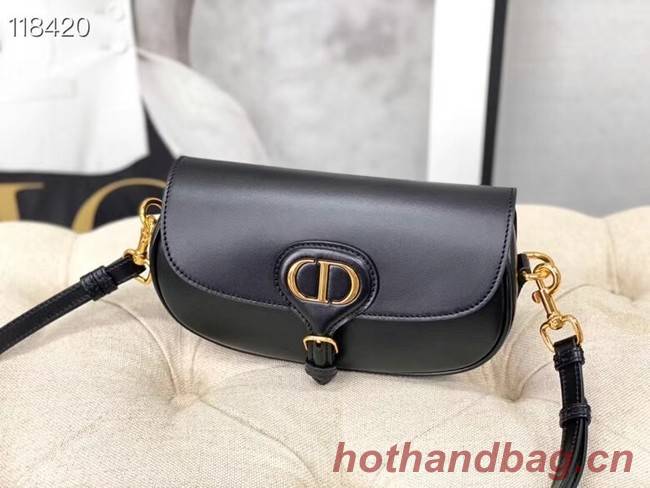 MEDIUM DIOR BOBBY BAG Warm Taupe Box Calfskin M9327 black