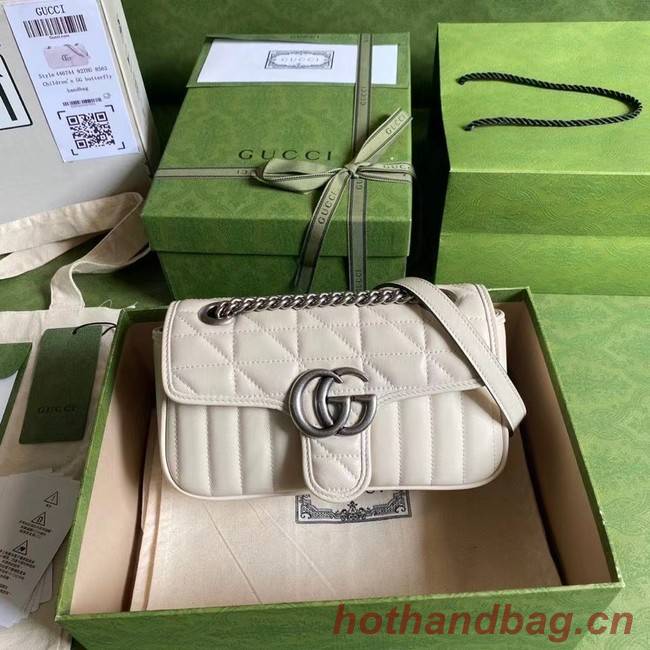 Gucci GG Marmont matelasse mini bag 446744 white