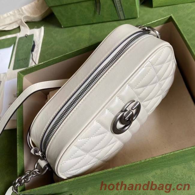 Gucci GG Marmont small shoulder bag 447632 white