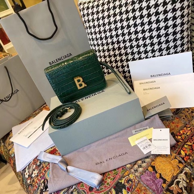 BurBerry Leather Shoulder Bag 80195 green