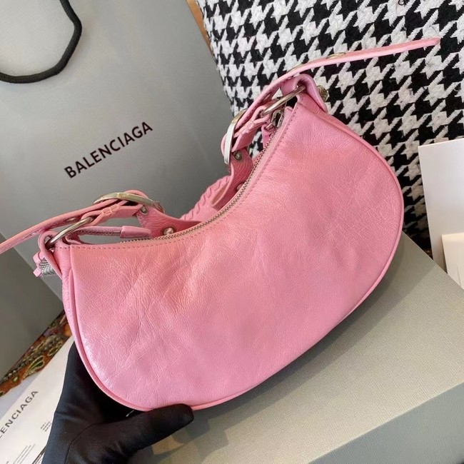 Balenciaga WOMENS LE CAGOLE MEDIUM SHOULDER BAG IN PINK 27541