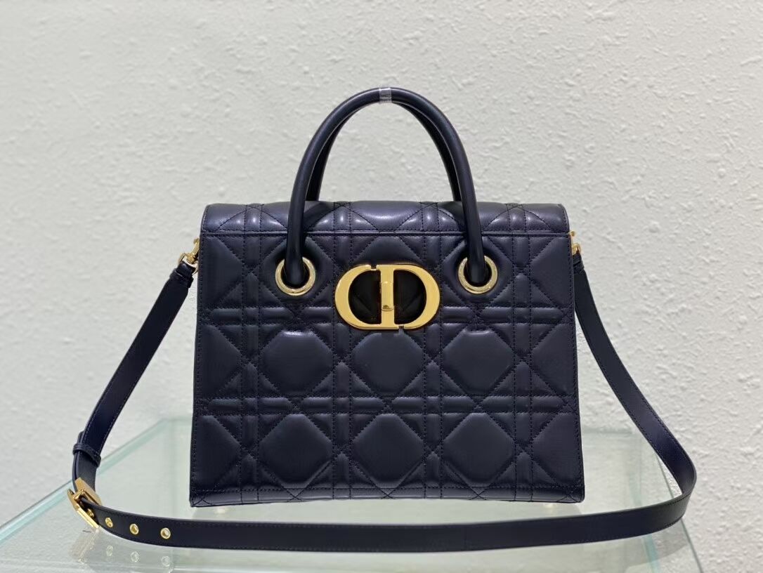 DIOR MEDIUM ST HONORE TOTE C0776 black