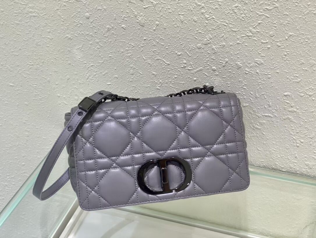 MEDIUM DIOR CARO BAG Gradient Cannage Lambskin M9242WN gray