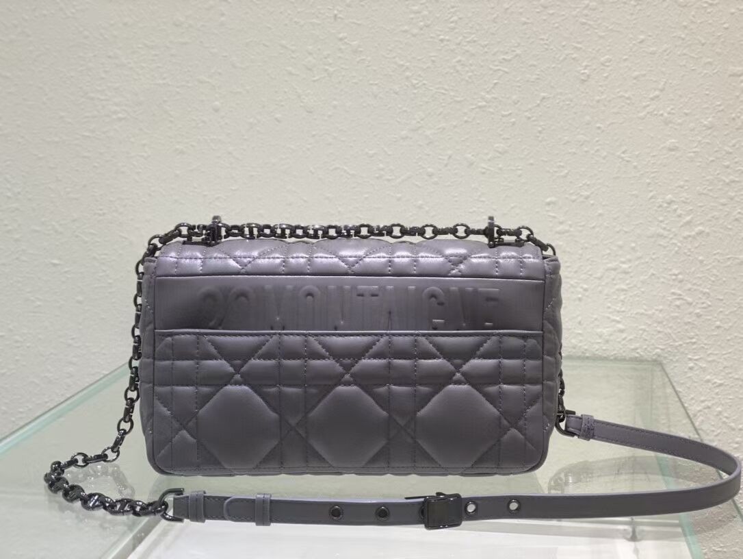 MEDIUM DIOR CARO BAG Gradient Cannage Lambskin M9242WN gray