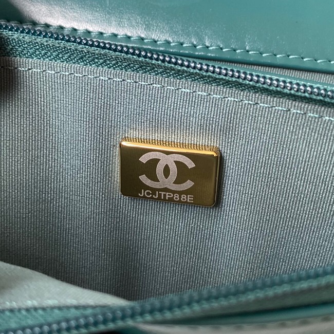 CHANEL Lambskin Flap Shoulder Bag AP2289 green