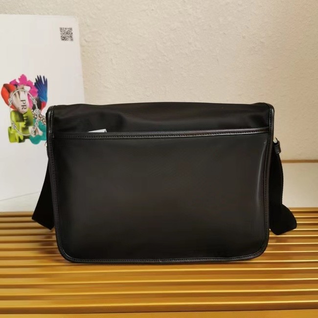 Prada Re-Nylon and Saffiano leather shoulder bag 2XD770 black