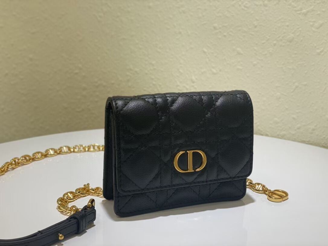 DIOR MINI BOBBY BAG Gradient Cannage Lambskin C0952 black