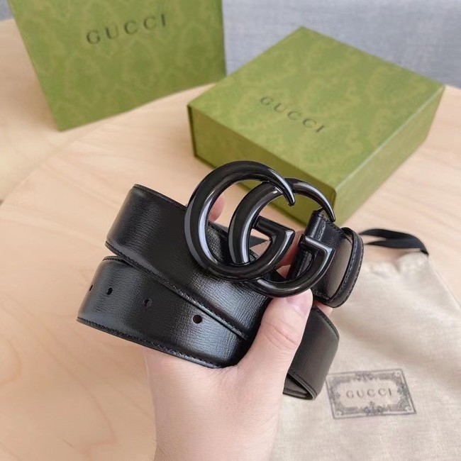 Gucci BELT Raspberry Smooth Calfskin 40 MM B0114UM BLACK