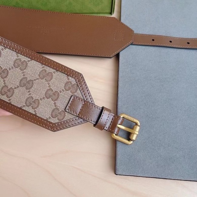 Gucci Belt with leather 625854 Brown