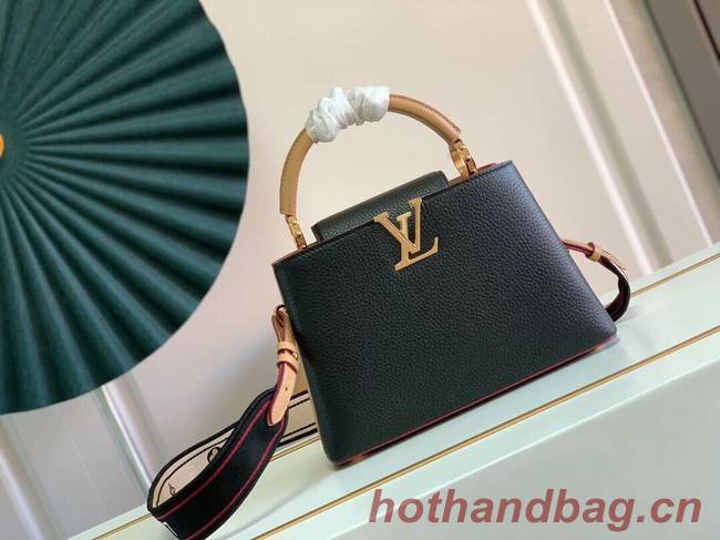 Louis Vuitton CAPUCINES BB M59266 Black&Arizona Beige