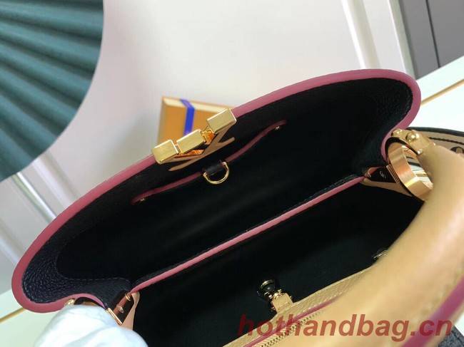 Louis Vuitton CAPUCINES BB M59266 Black&Arizona Beige