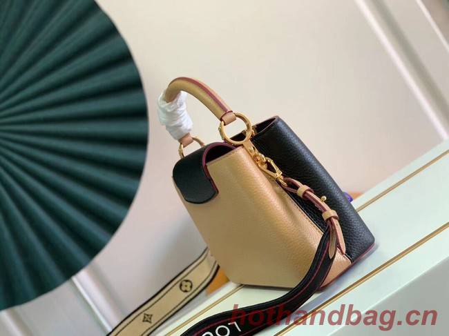 Louis Vuitton CAPUCINES BB M59266 Black&Arizona Beige