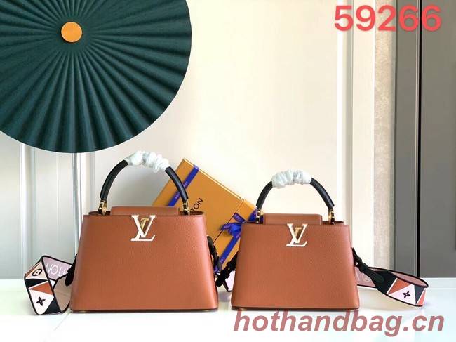 Louis Vuitton CAPUCINES BB M59266 Gold&Noir