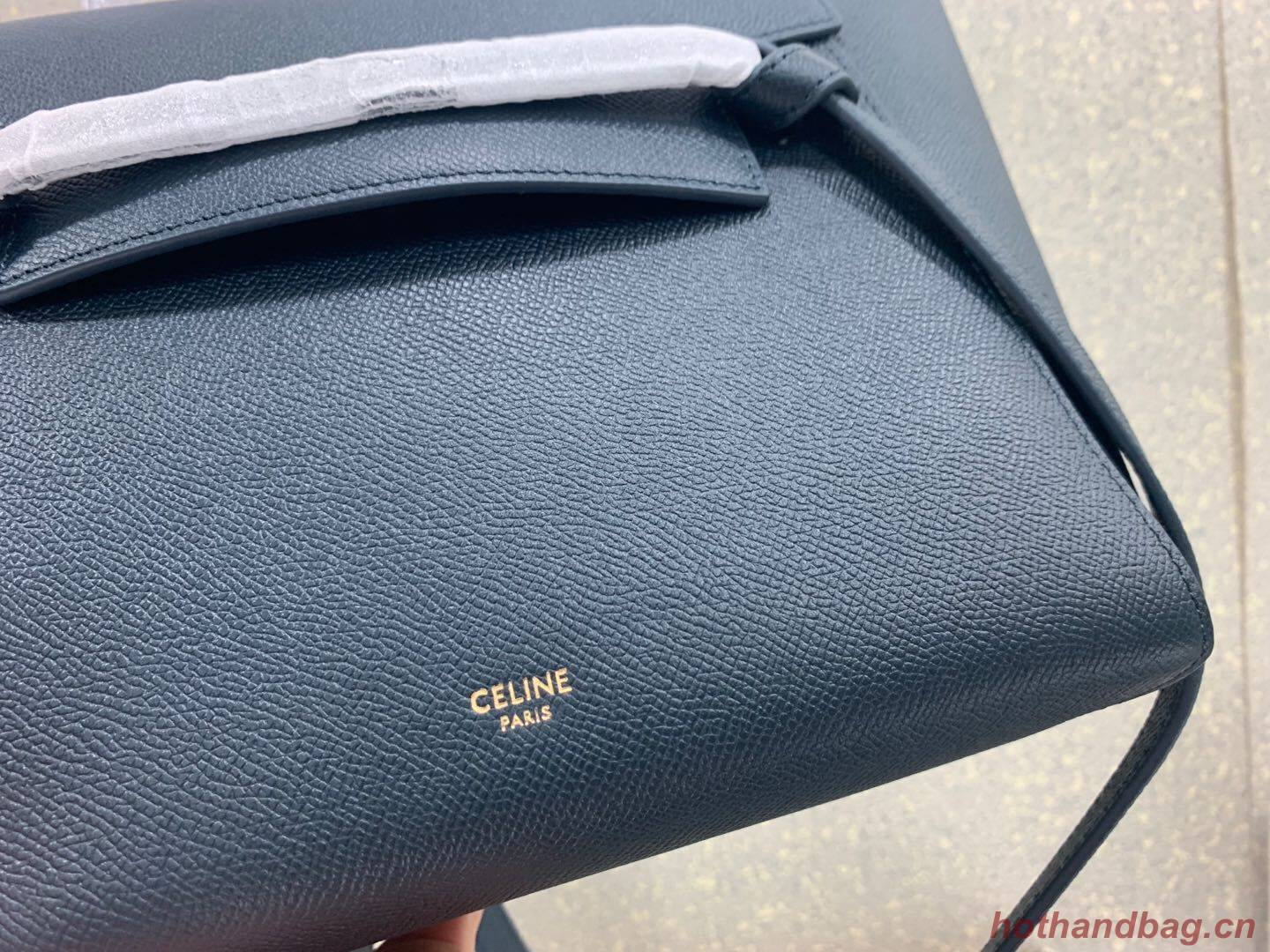 Celine Small Belt Bag Original Leather C9984 Dark Blue