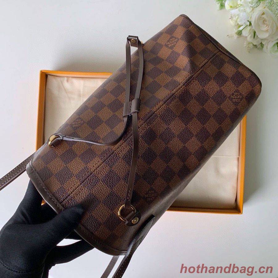 Louis Vuitton Damier Ebene Canvas Neverfull M41358 Red