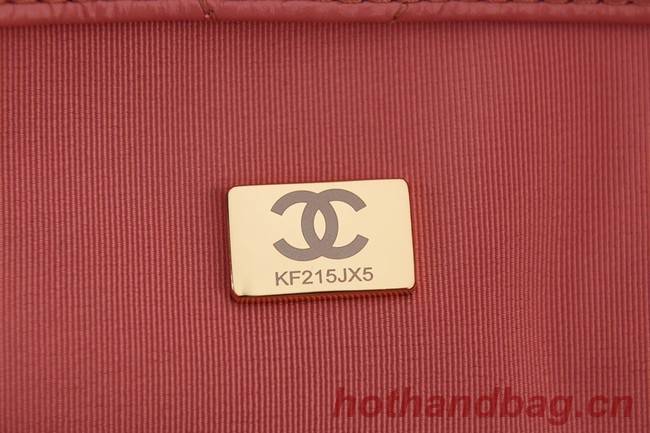 Chanel SHOPPING BAG Calfskin & Gold-Tone Meta AS3261 pink