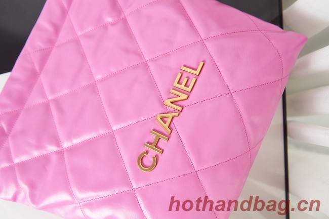 Chanel SHOPPING BAG Calfskin & Gold-Tone Meta AS3261 rose