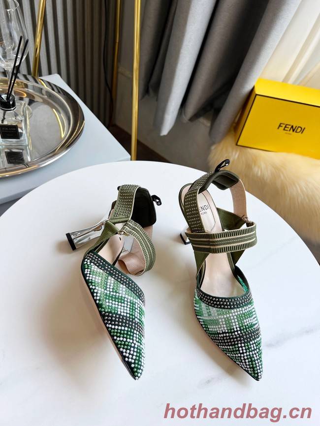 Fendi Shoes 91043-1  Heel height 8CM