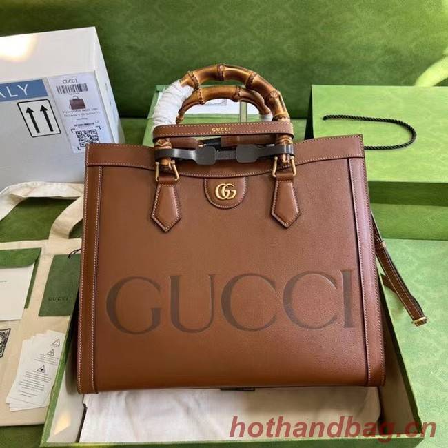 Gucci Diana medium tote bag 655658 brown