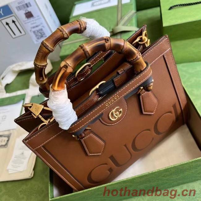 Gucci Diana small tote bag A660195 Brown