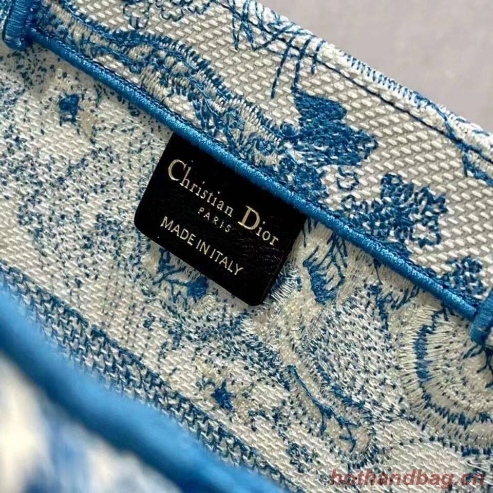 DIOR BOOK TOTE Embroidery C1287-6 blue