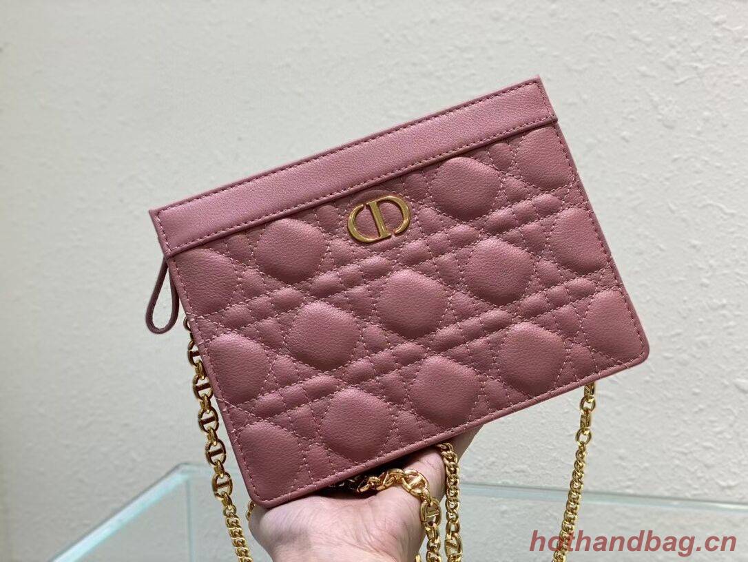 DIOR MINI BOBBY BAG Gradient Cannage Lambskin C4106 pink