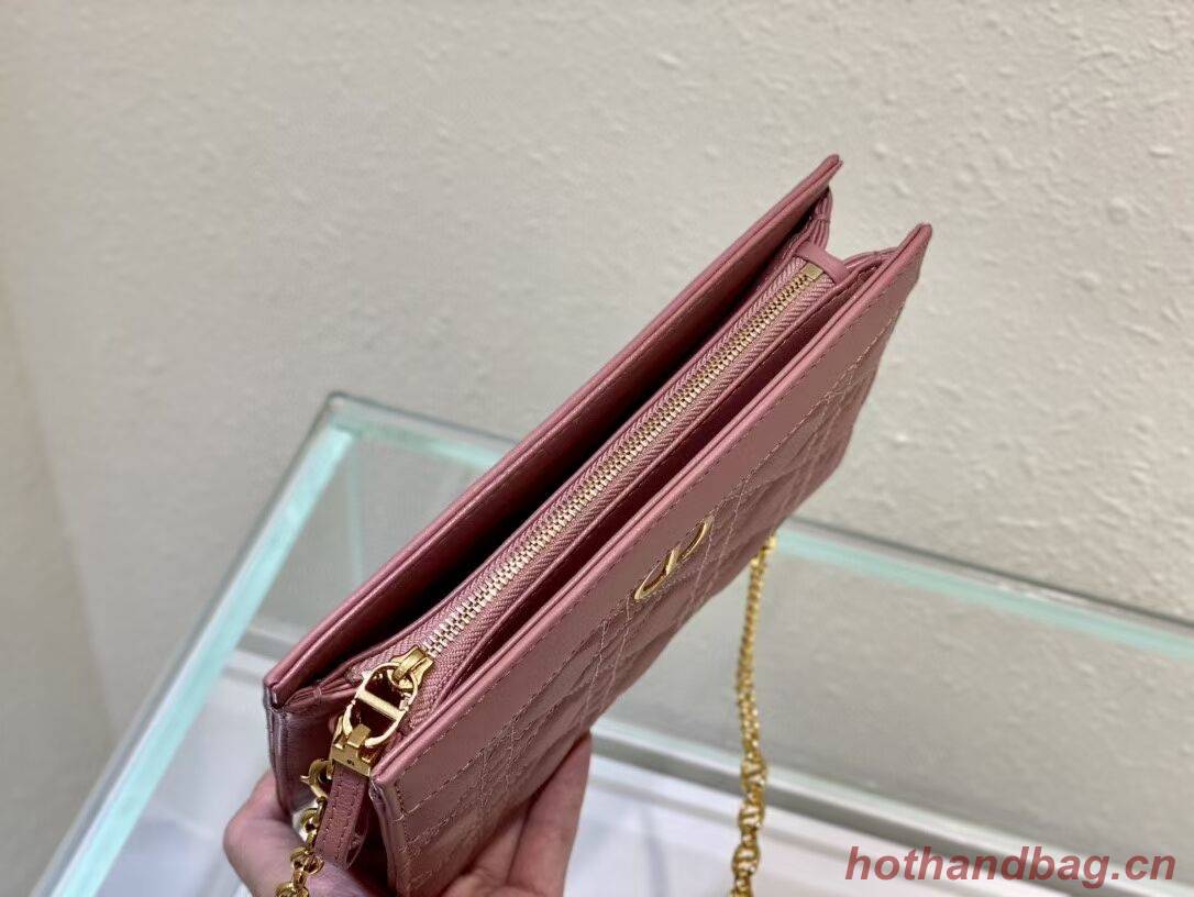 DIOR MINI BOBBY BAG Gradient Cannage Lambskin C4106 pink