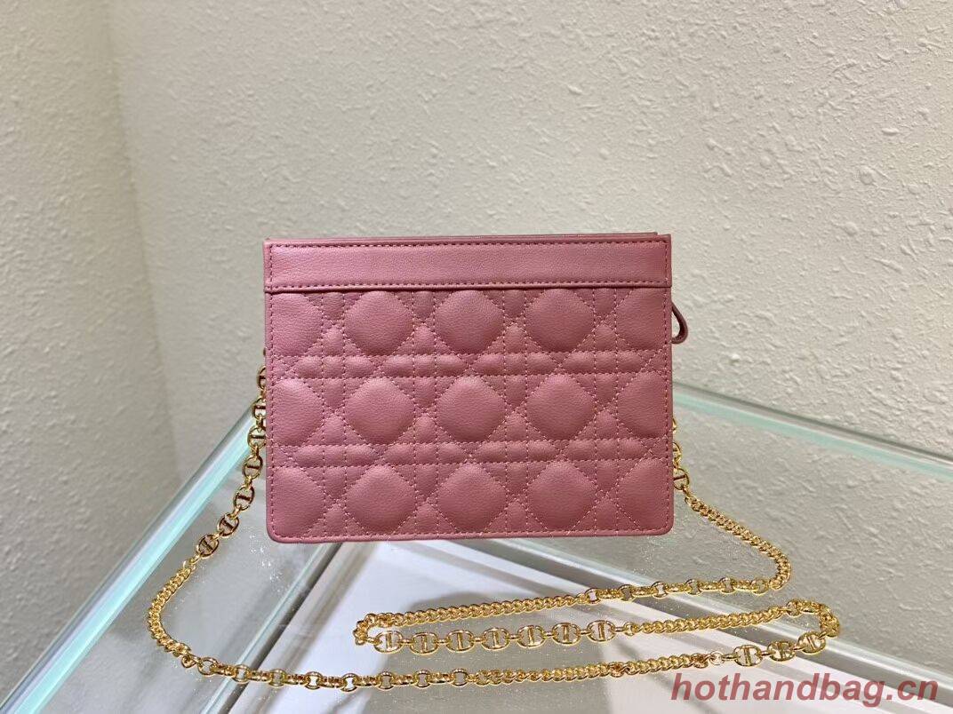 DIOR MINI BOBBY BAG Gradient Cannage Lambskin C4106 pink