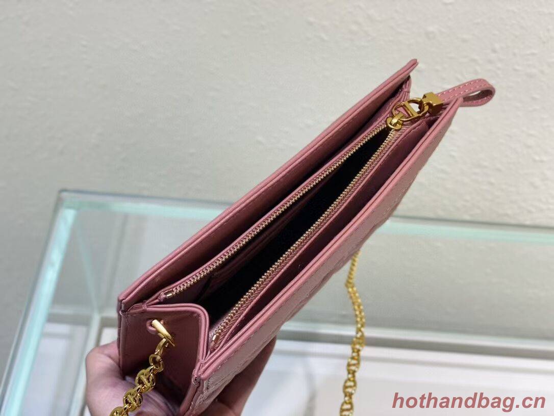 DIOR MINI BOBBY BAG Gradient Cannage Lambskin C4106 pink