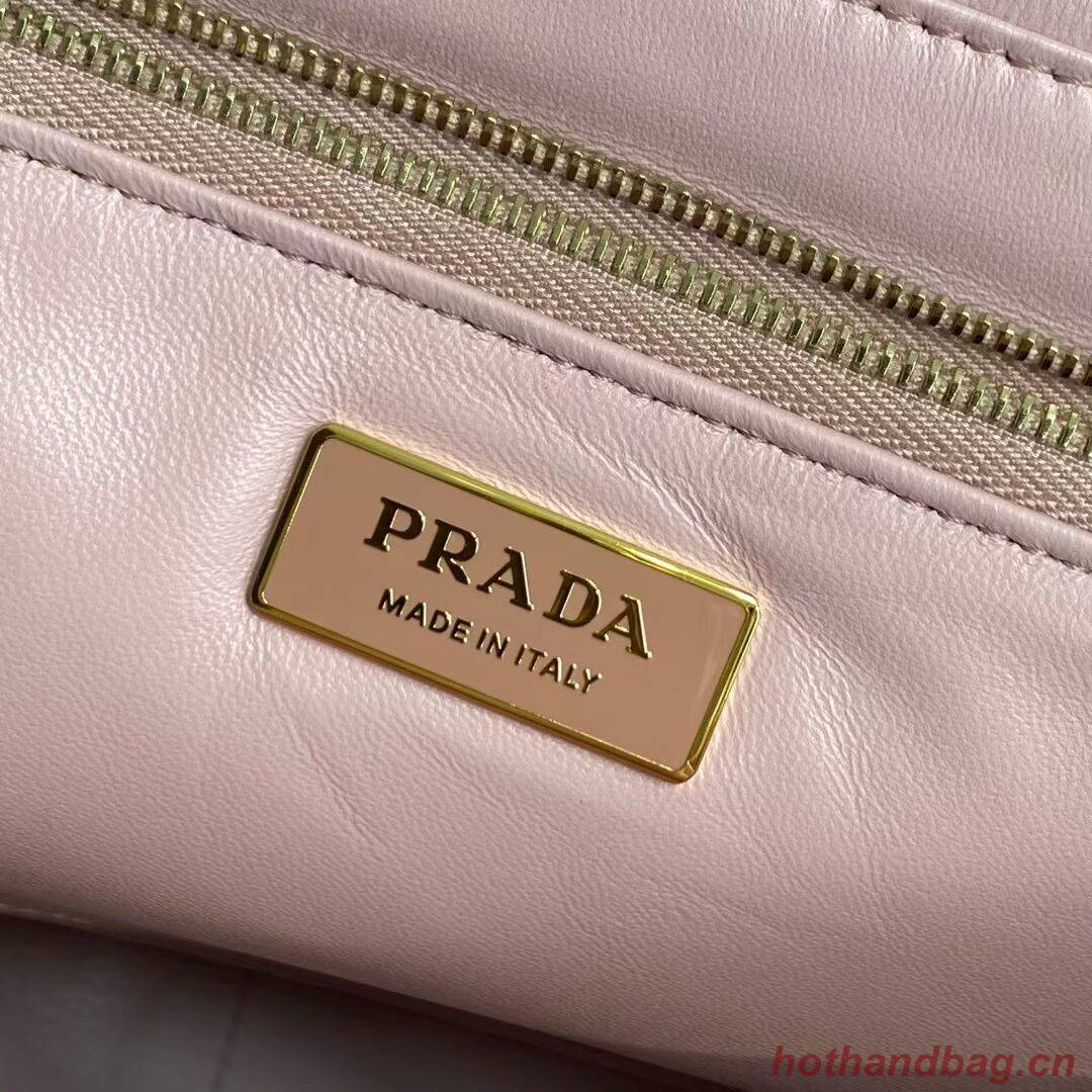 Prada Padded nappa leather shoulder bag 1BD306 pink