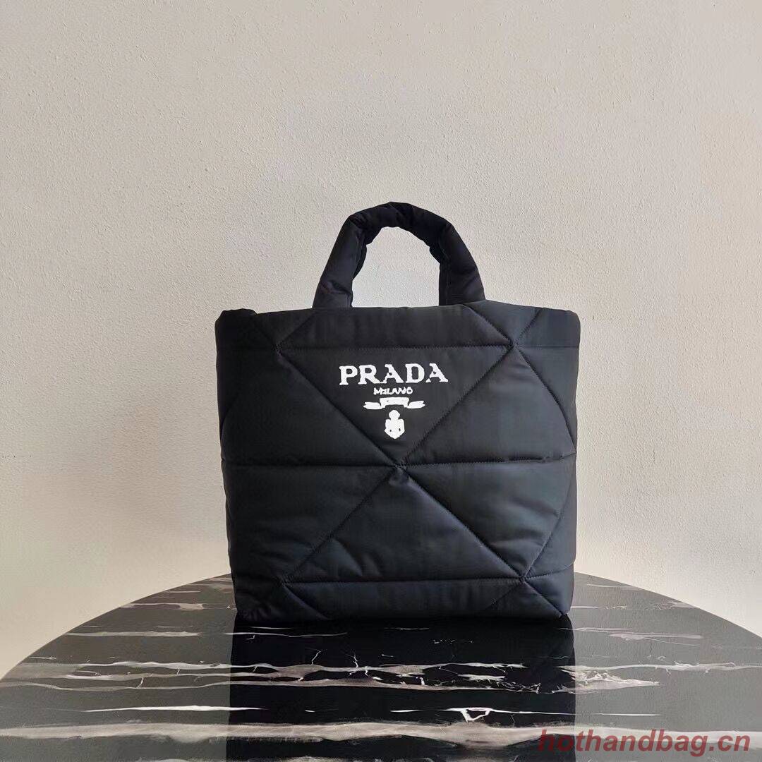 Prada Re-Nylon and Saffiano leather shoulder bag 2AG082 black