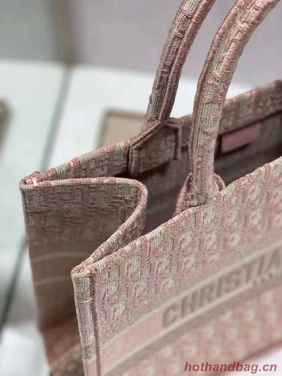 SMALL DIOR BOOK TOTE Embroidery C1287-3 pink