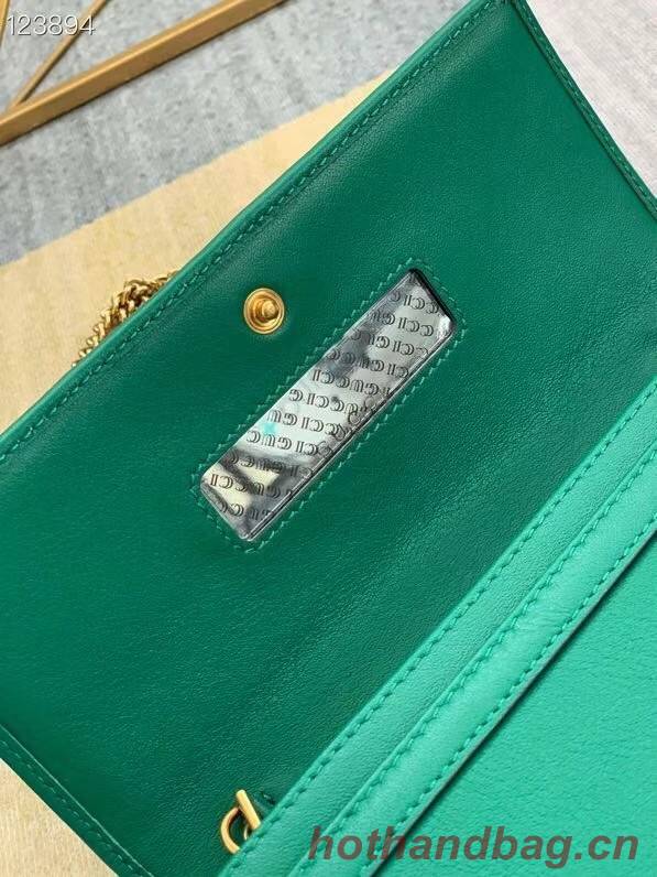 Gucci Diana chain wallet with bamboo 658243 green