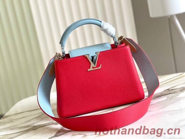 Louis Vuitton CAPUCINES BB M48865 red&sky blue